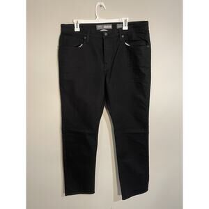 BKE Nolan Straight Leg Mens 36L Black Jeans Stretch
